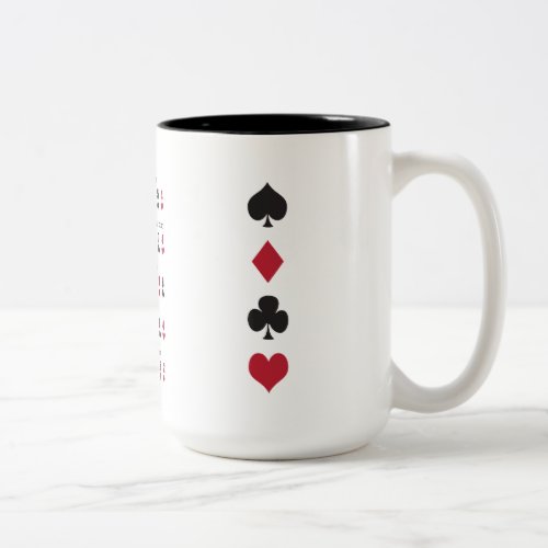 Poker Cheat Sheet Two_Tone Coffee Mug