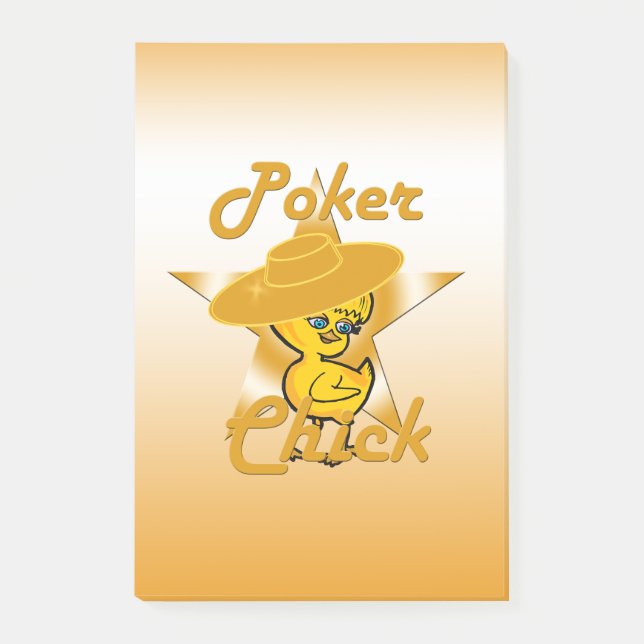 Poker Chick #10 Post-it Notes (Front)