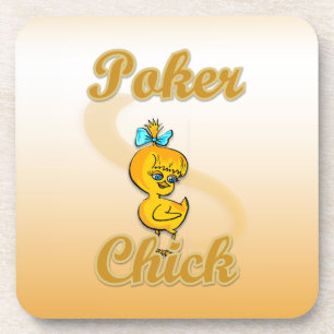 Poker Chick Beverage Coaster