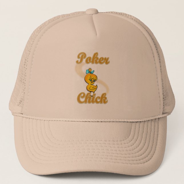 Poker Chick Trucker Hat (Front)