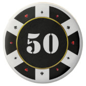 Poker Chip 50th Birthday Party Chocolate Covered Oreo (Front)