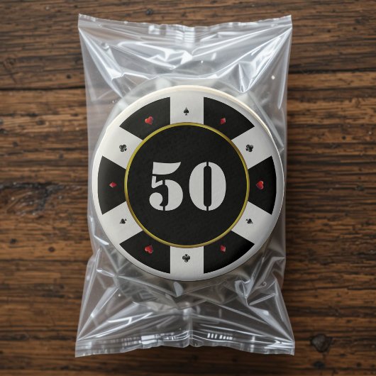 Poker Chip 50th Birthday Party Chocolate Covered Oreo