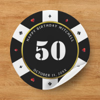Poker Chip 50th Birthday Party
