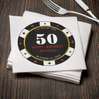 Poker Chip 50th Birthday Party