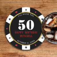 Poker Chip 50th Birthday Party
