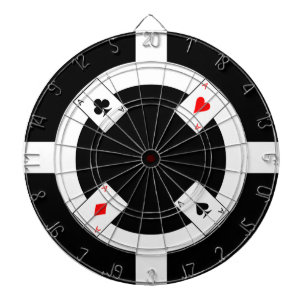 Poker Chip - Black Dart Board