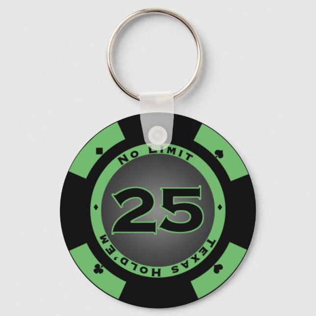 Poker Chip Keychain (Front)