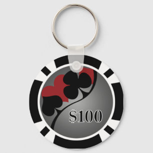 Poker Chip Keychain
