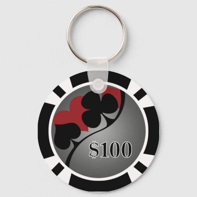Poker Chip Keychain (Front)