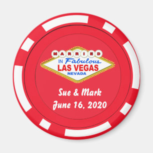 Poker Chip Magnet Married in Las Vegas
