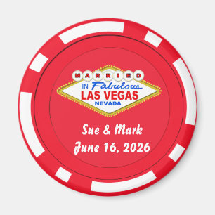 Poker Chip Magnet Married in Las Vegas 2022