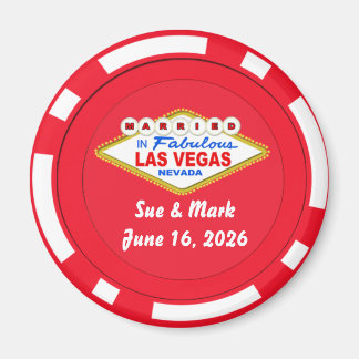 Poker Chip Magnet Married in Las Vegas 2026
