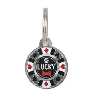 Poker Chip Personalize Pet ID Tag