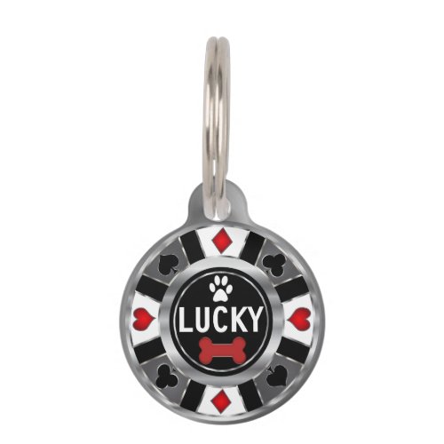  Poker Chip  Personalize Pet ID Tag