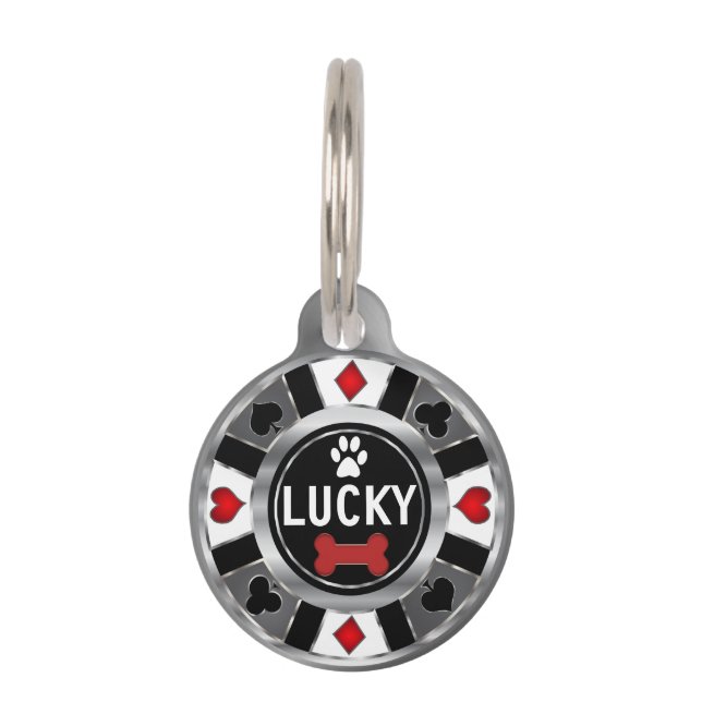  Poker Chip | Personalize Pet ID Tag (Front)