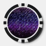 Poker Chip Purple Crystal Bling Strass