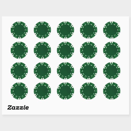 poker chip sticker Zazzle