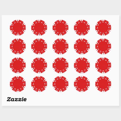 poker chip sticker Zazzle