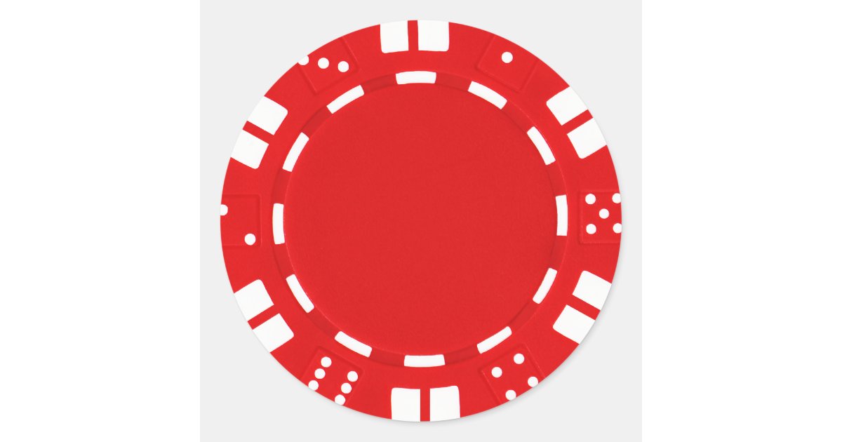 poker chip sticker Zazzle