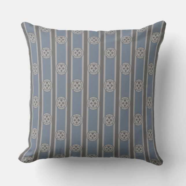 Poker Chip Throw Pillow (Front)