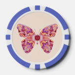 Poker Chips Kaleidoscope Butterfly at Zazzle