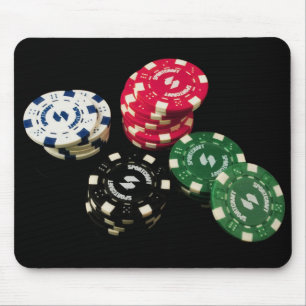 Poker Chips Pattern Mouse Pad