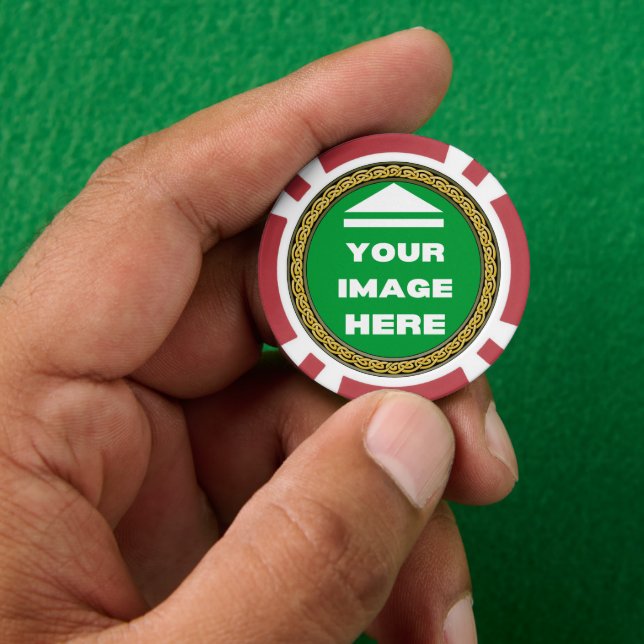 Poker Chips - Personalized - Add Image / Text (Hand)