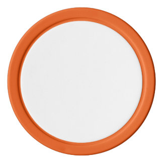 Poker Chips w/ Orange Solid Edge
