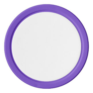 Poker Chips w/ Purple Solid Edge