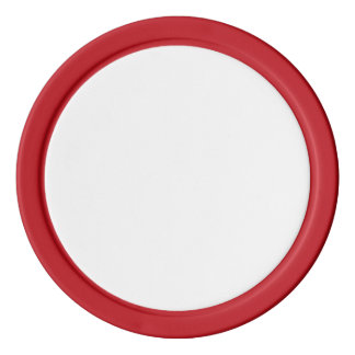 Poker Chips w/ Red Solid Edge