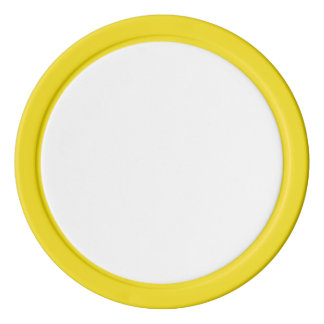Poker Chips w/ Yellow Solid Edge