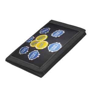 Poker Chips Wallet, Tri-fold Wallet