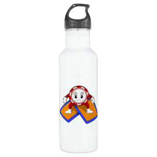 Poker chips with Poker cards Stainless Steel Water Bottle