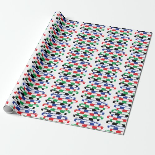 Poker Chips Wrapping Paper