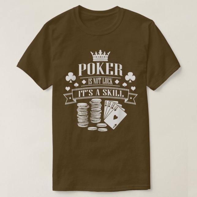 Poker Cool Gambling Casino Card Game Blackjack  T-Shirt (Design Front)