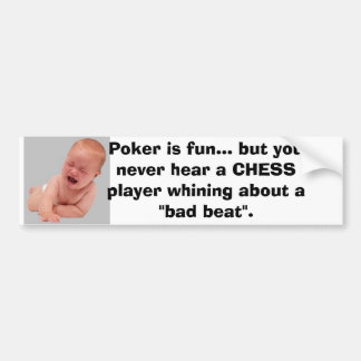 Poker Crybabies Bumper Sticker