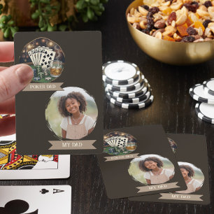 Poker Dad My Dad Personalized Photo Cards