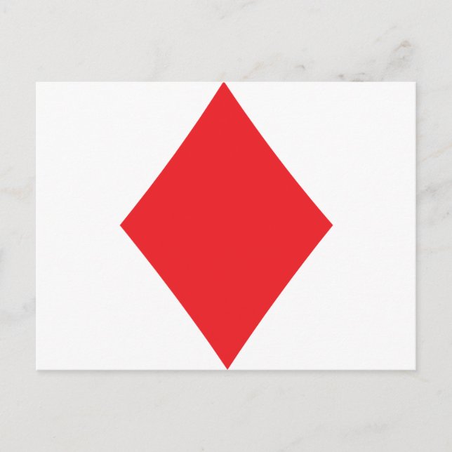 Poker Diamond Card Playing Suit (Front)