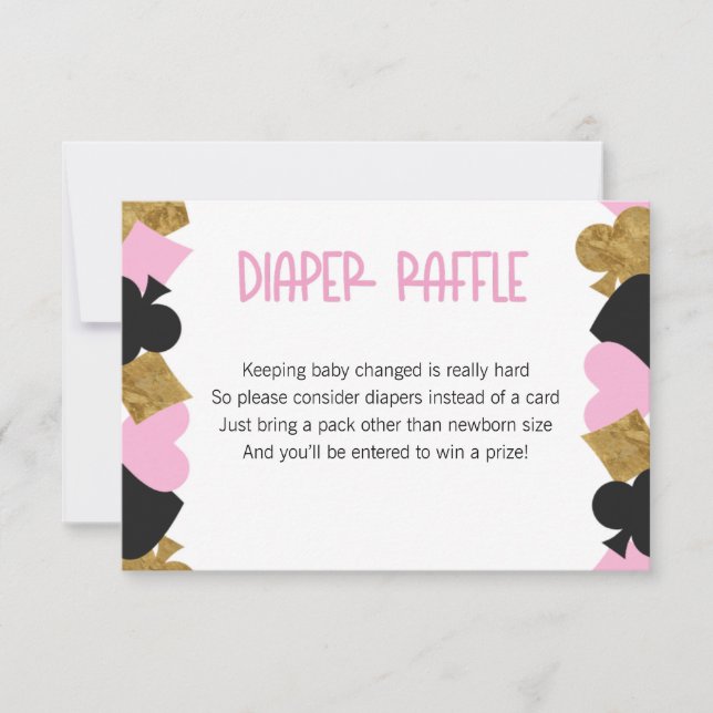 Poker Diaper Raffle Card (Front)