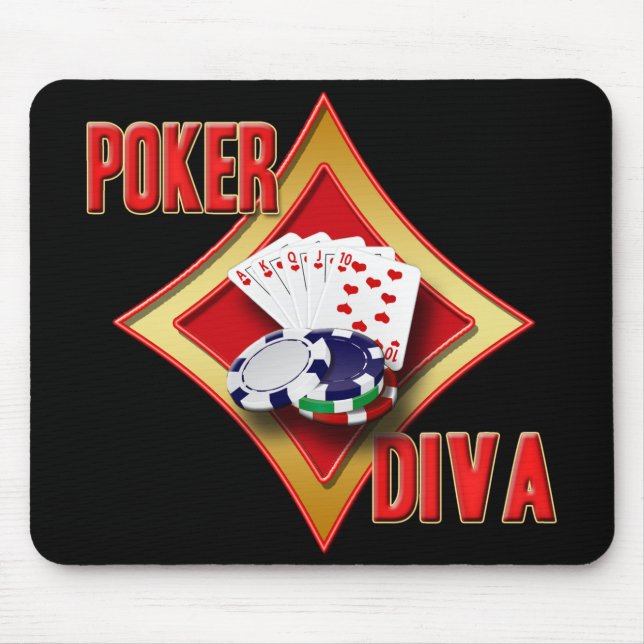 POKER DIVA MOUSE PAD (Front)