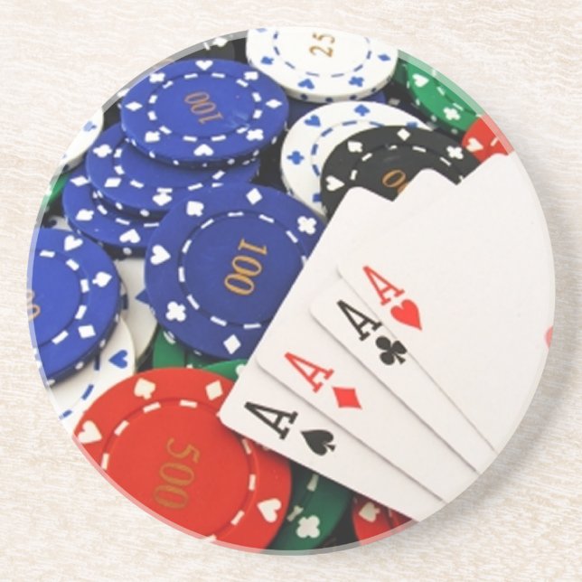 Poker Drink Coaster (Front)