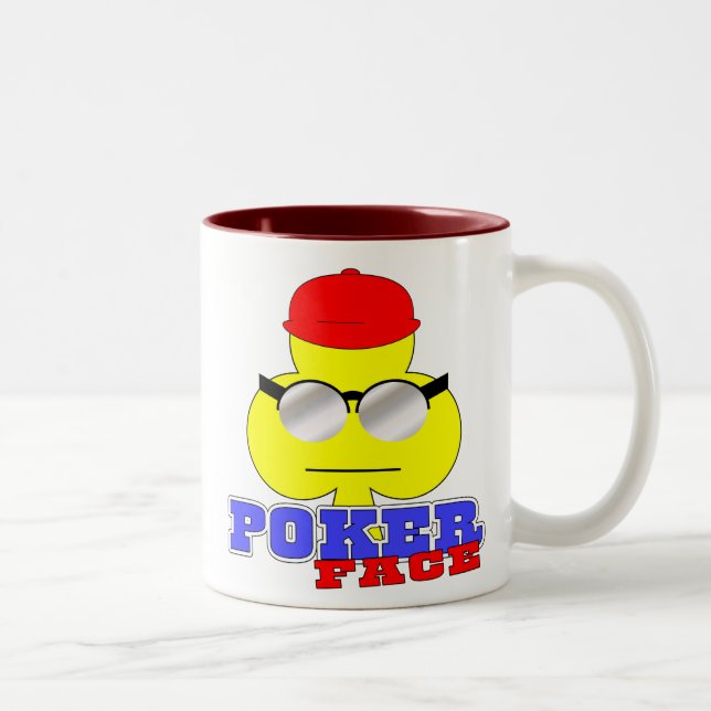 Poker Face (Club Face) Mug (Right)