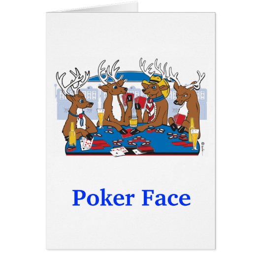 Poker Face Deer Cards (Front)