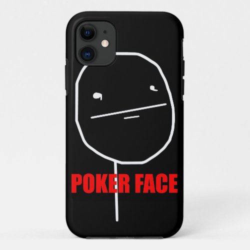 Poker Face _ iPhone 5 Black Case