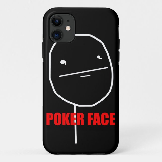 Poker Face - iPhone 5 Black Case (Back)