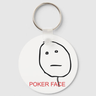 Poker Face Keychain