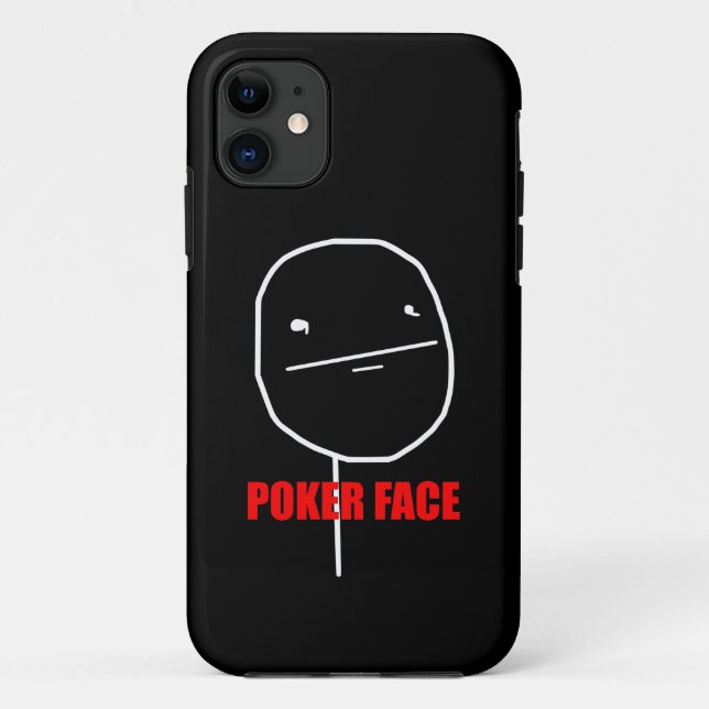 Poker Face Meme Case-Mate iPhone Case (Back)