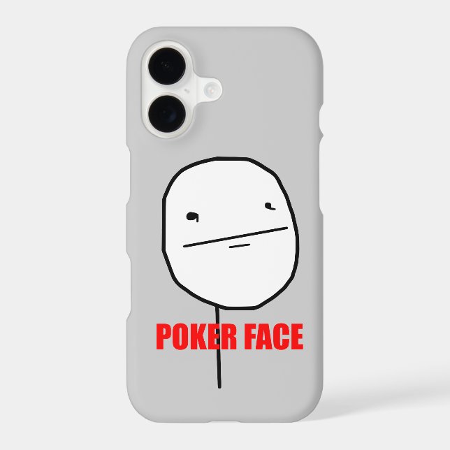 Poker Face Meme Iphone Case (Back)
