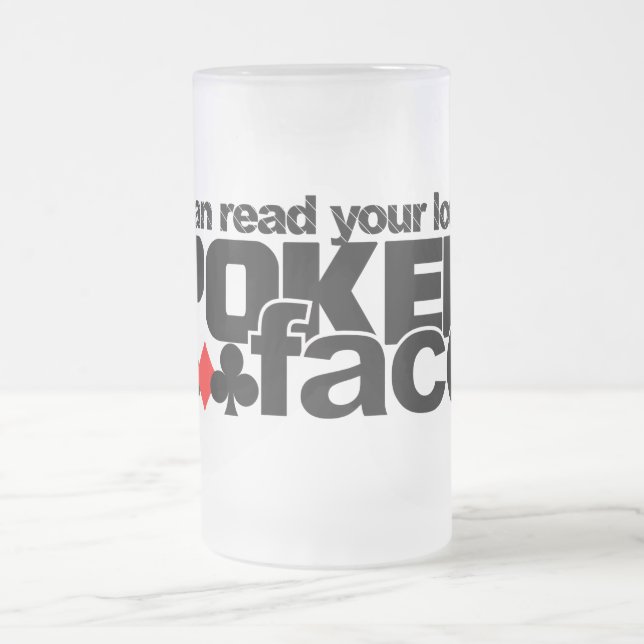 Poker Face mug (Center)