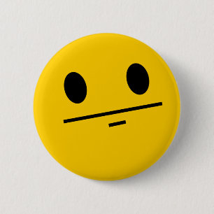 Poker Face Pinback Button